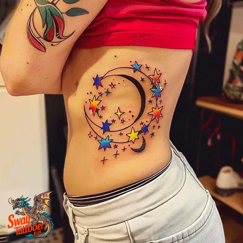 150 Best Moon and Stars Tattoo Ideas: Celestial Ink 58 moon and stars tattoo