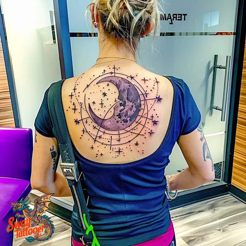 150 Best Moon and Stars Tattoo Ideas: Celestial Ink 46 moon and stars tattoo