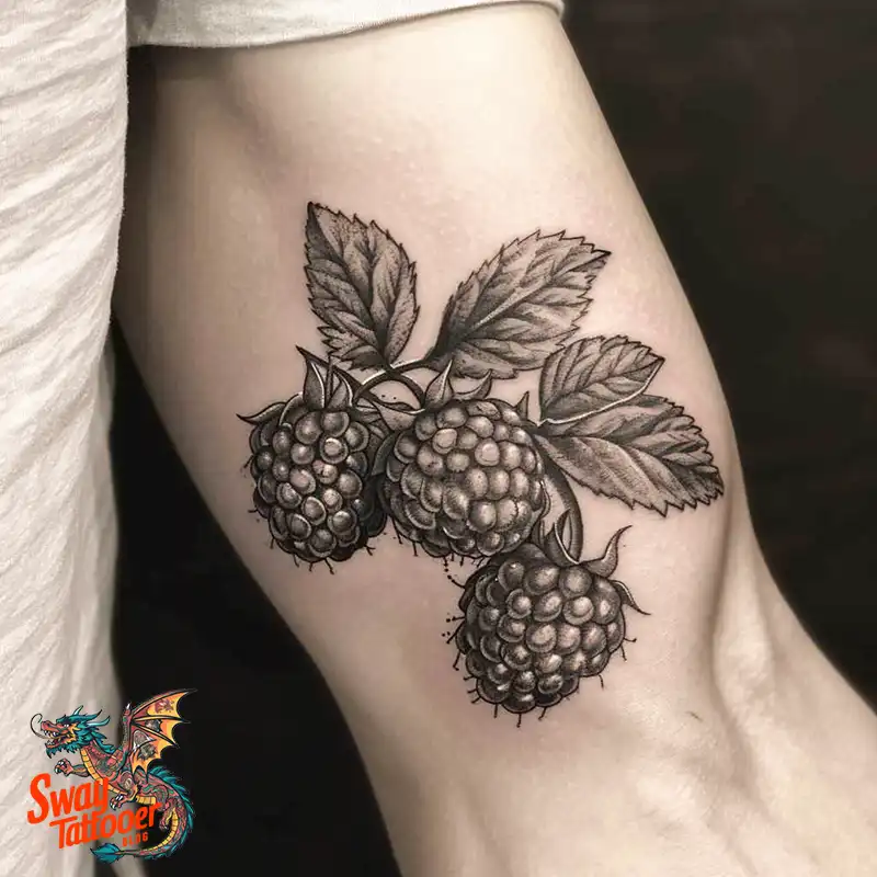150 Raspberry Tattoo Ideas: Juicy Designs & Vibrant Meaning 121 raspberry tattoo