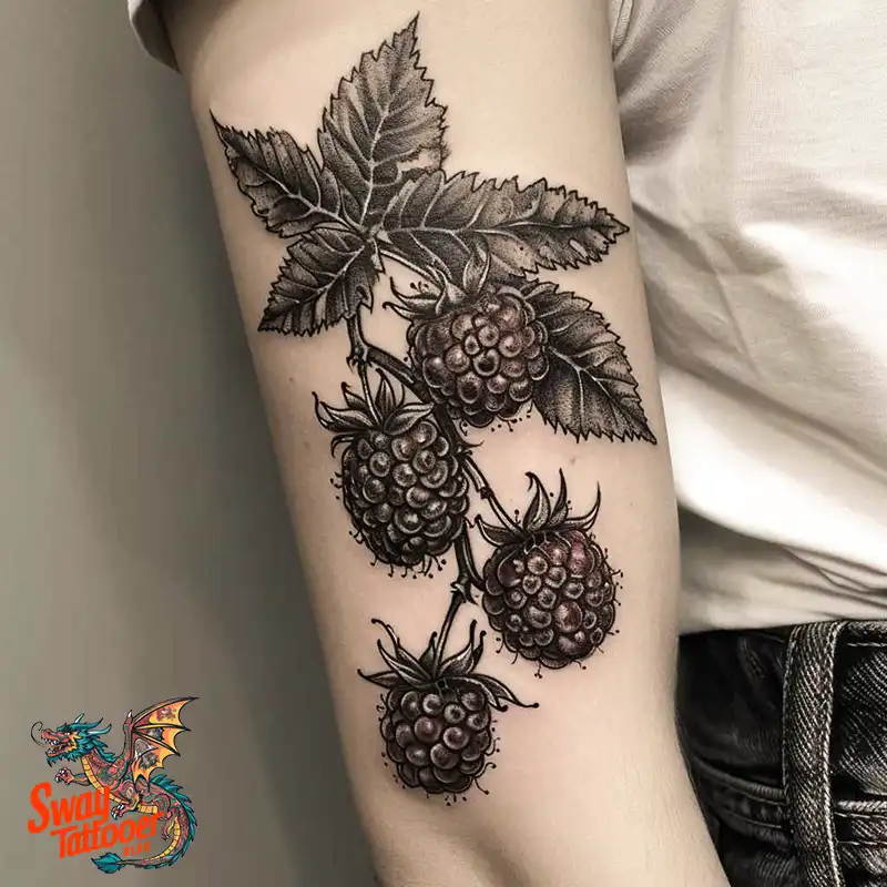 150 Raspberry Tattoo Ideas: Juicy Designs & Vibrant Meaning 122 raspberry tattoo
