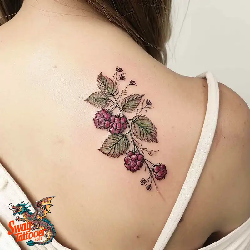 150 Raspberry Tattoo Ideas: Juicy Designs & Vibrant Meaning 133 raspberry tattoo