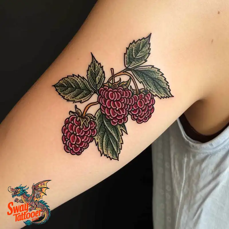150 Raspberry Tattoo Ideas: Juicy Designs & Vibrant Meaning 42 raspberry 105