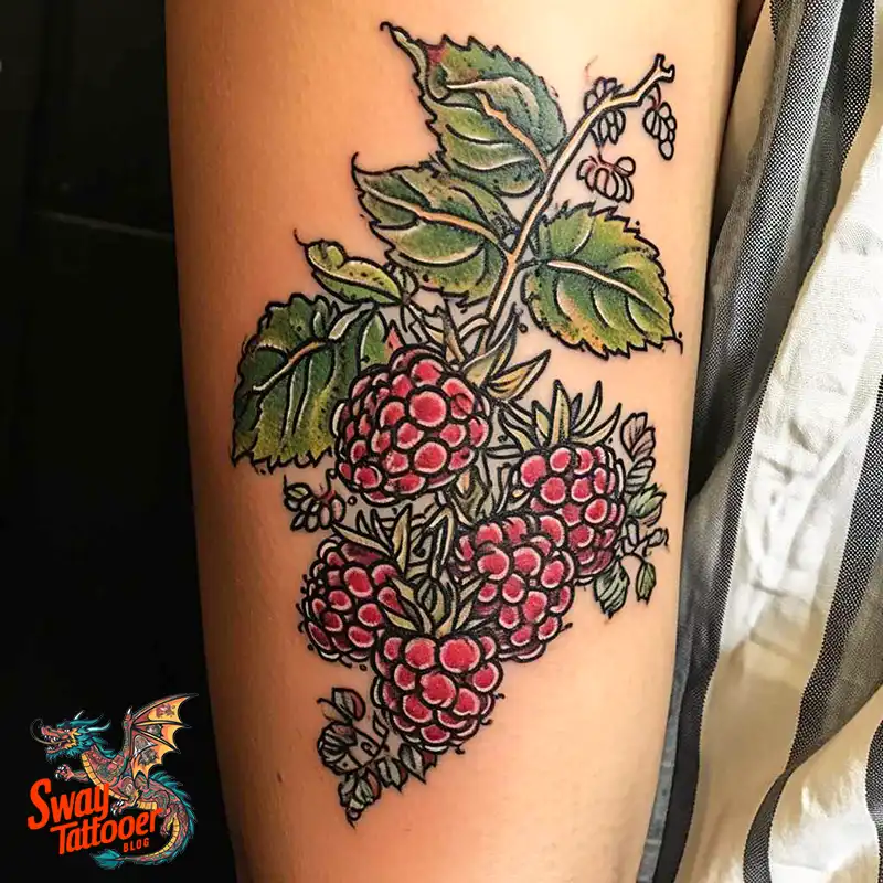 150 Raspberry Tattoo Ideas: Juicy Designs & Vibrant Meaning 39 raspberry tattoo
