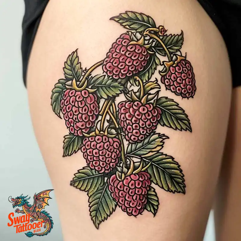 150 Raspberry Tattoo Ideas: Juicy Designs & Vibrant Meaning 38 raspberry tattoo