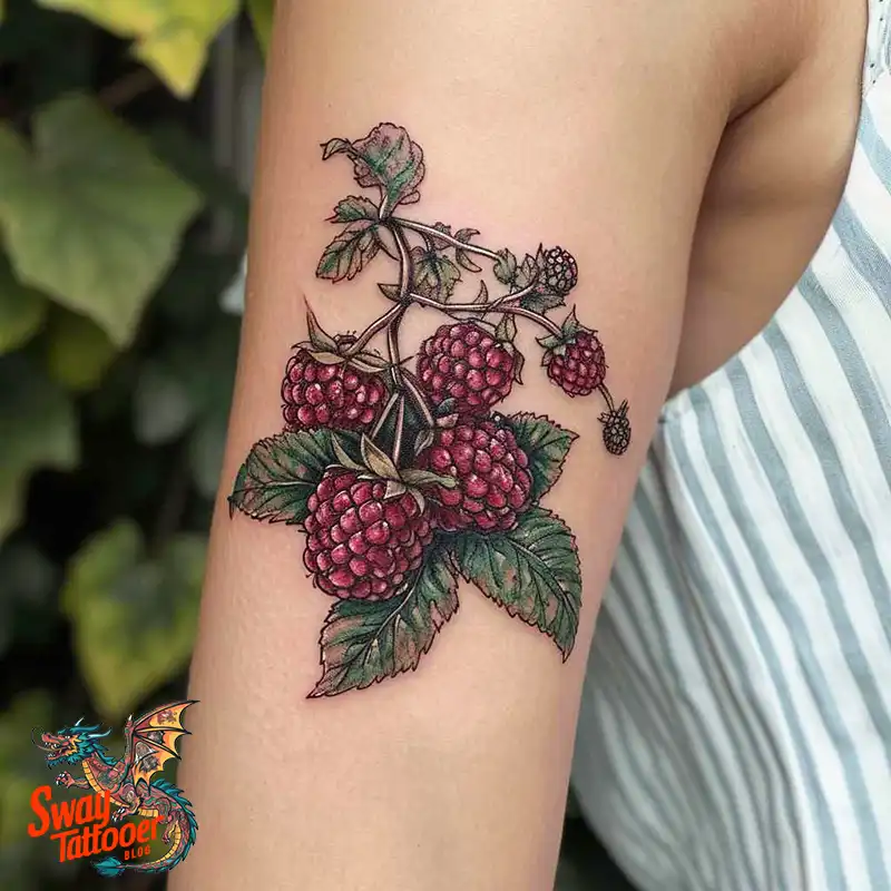 150 Raspberry Tattoo Ideas: Juicy Designs & Vibrant Meaning 37 raspberry tattoo