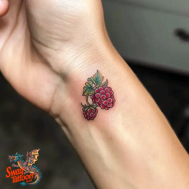 150 Raspberry Tattoo Ideas: Juicy Designs & Vibrant Meaning 19 raspberry tattoo