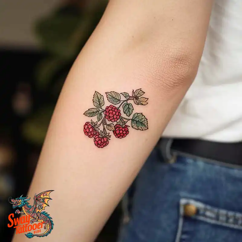 150 Raspberry Tattoo Ideas: Juicy Designs & Vibrant Meaning 16 raspberry tattoo