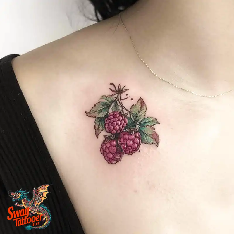 150 Raspberry Tattoo Ideas: Juicy Designs & Vibrant Meaning 12 raspberry tattoo