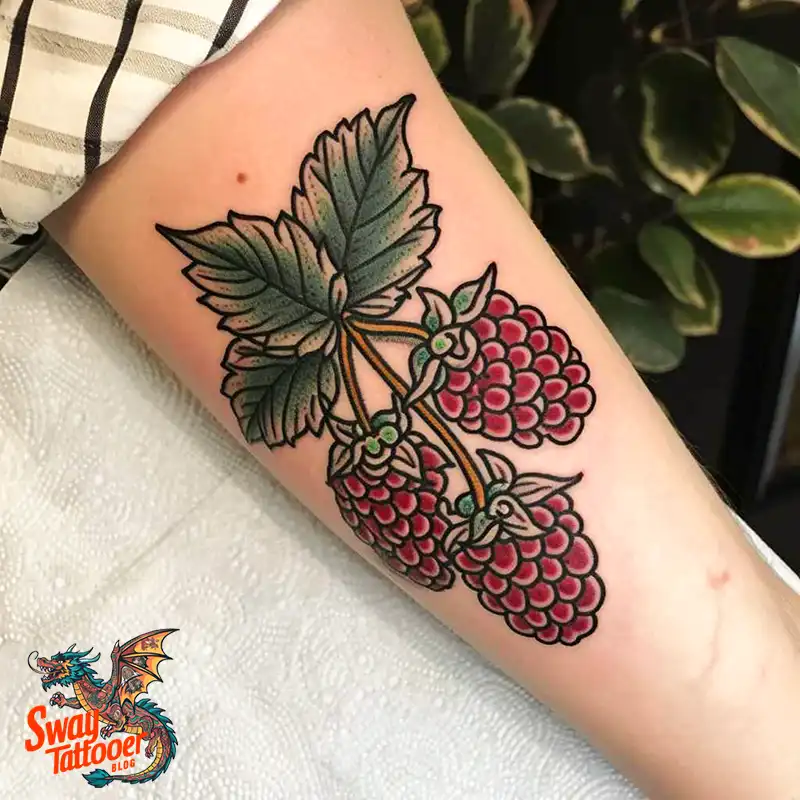 150 Raspberry Tattoo Ideas: Juicy Designs & Vibrant Meaning 8 raspberry tattoo
