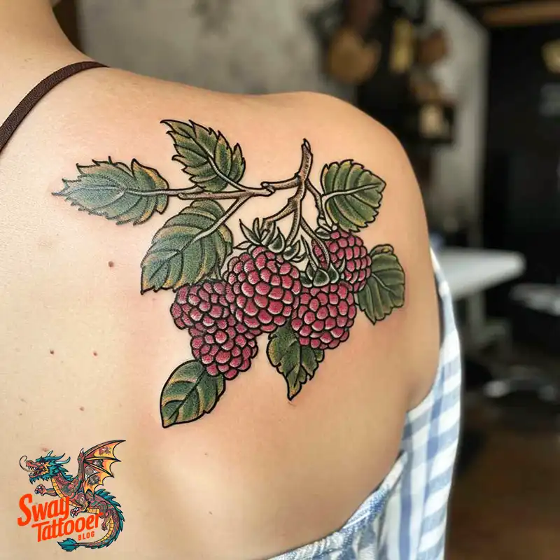 150 Raspberry Tattoo Ideas: Juicy Designs & Vibrant Meaning 7 raspberry tattoo