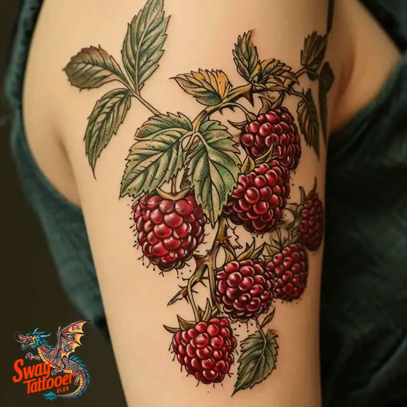 150 Raspberry Tattoo Ideas: Juicy Designs & Vibrant Meaning 4 raspberry tattoo