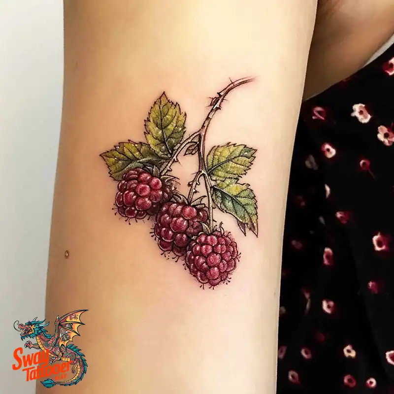 150 Raspberry Tattoo Ideas: Juicy Designs & Vibrant Meaning 2 raspberry tattoo