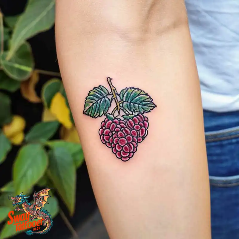 150 Raspberry Tattoo Ideas: Juicy Designs & Vibrant Meaning 1 raspberry tattoo