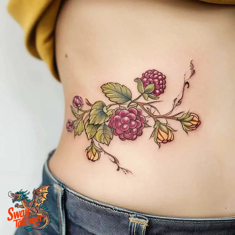 150 Raspberry Tattoo Ideas: Juicy Designs & Vibrant Meaning 136 raspberry tattoo
