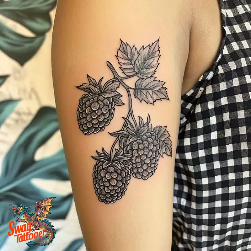150 Raspberry Tattoo Ideas: Juicy Designs & Vibrant Meaning 123 raspberry tattoo