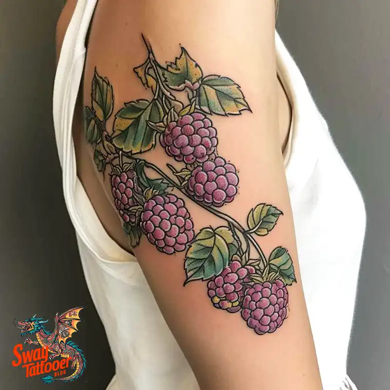 150 Raspberry Tattoo Ideas: Juicy Designs & Vibrant Meaning 141 raspberry tattoo