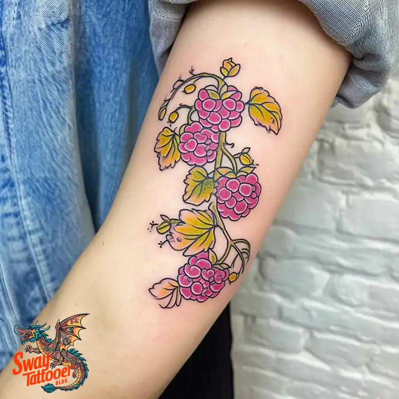 150 Raspberry Tattoo Ideas: Juicy Designs & Vibrant Meaning 142 raspberry tattoo