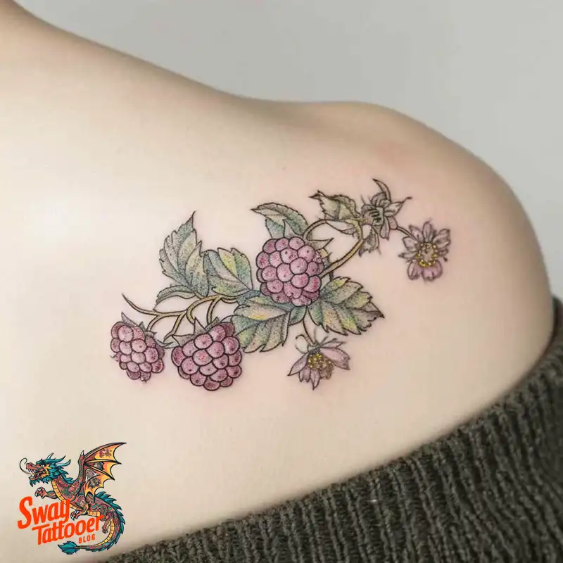 150 Raspberry Tattoo Ideas: Juicy Designs & Vibrant Meaning 143 raspberry tattoo