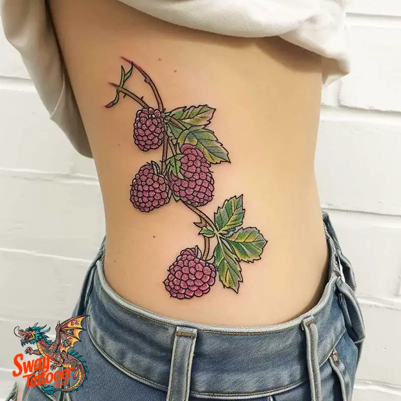 150 Raspberry Tattoo Ideas: Juicy Designs & Vibrant Meaning 118 raspberry tattoo