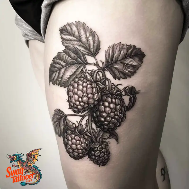 150 Raspberry Tattoo Ideas: Juicy Designs & Vibrant Meaning 124 raspberry tattoo