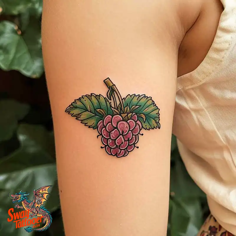150 Raspberry Tattoo Ideas: Juicy Designs & Vibrant Meaning 115 raspberry tattoo