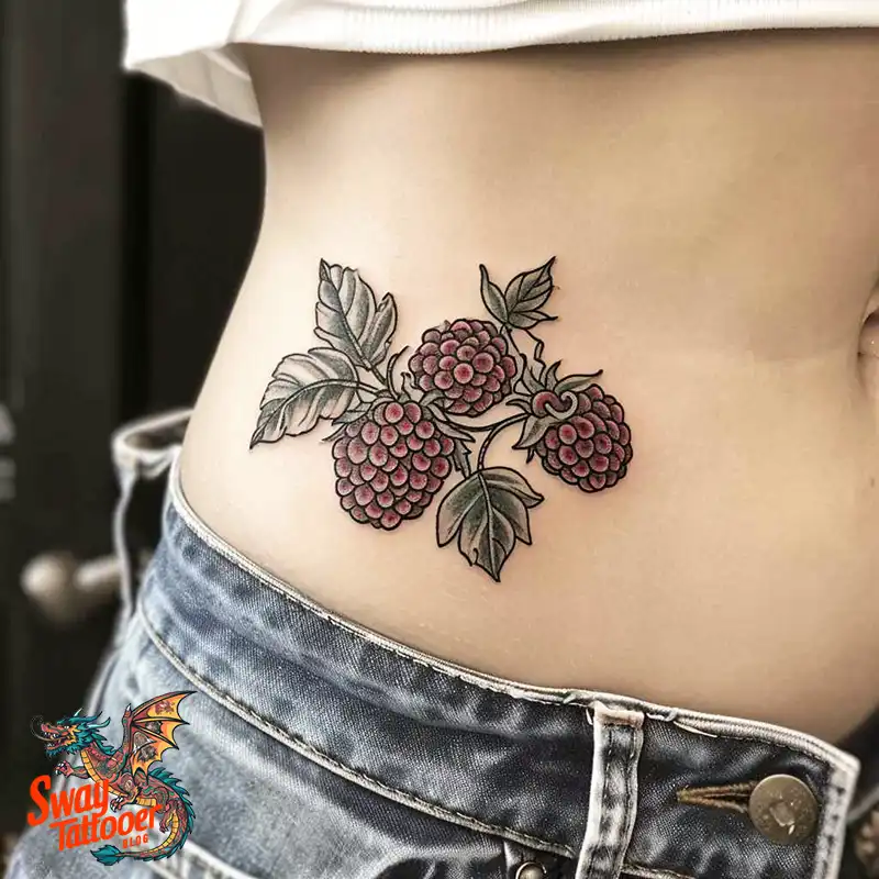 150 Raspberry Tattoo Ideas: Juicy Designs & Vibrant Meaning 106 raspberry 39
