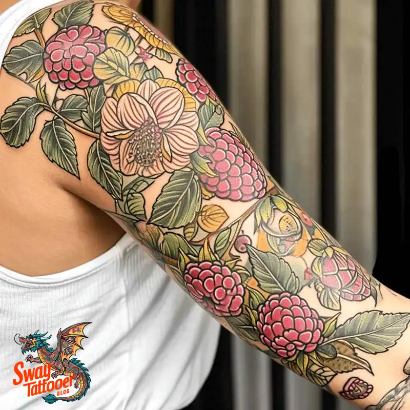 150 Raspberry Tattoo Ideas: Juicy Designs & Vibrant Meaning 98 raspberry tattoo