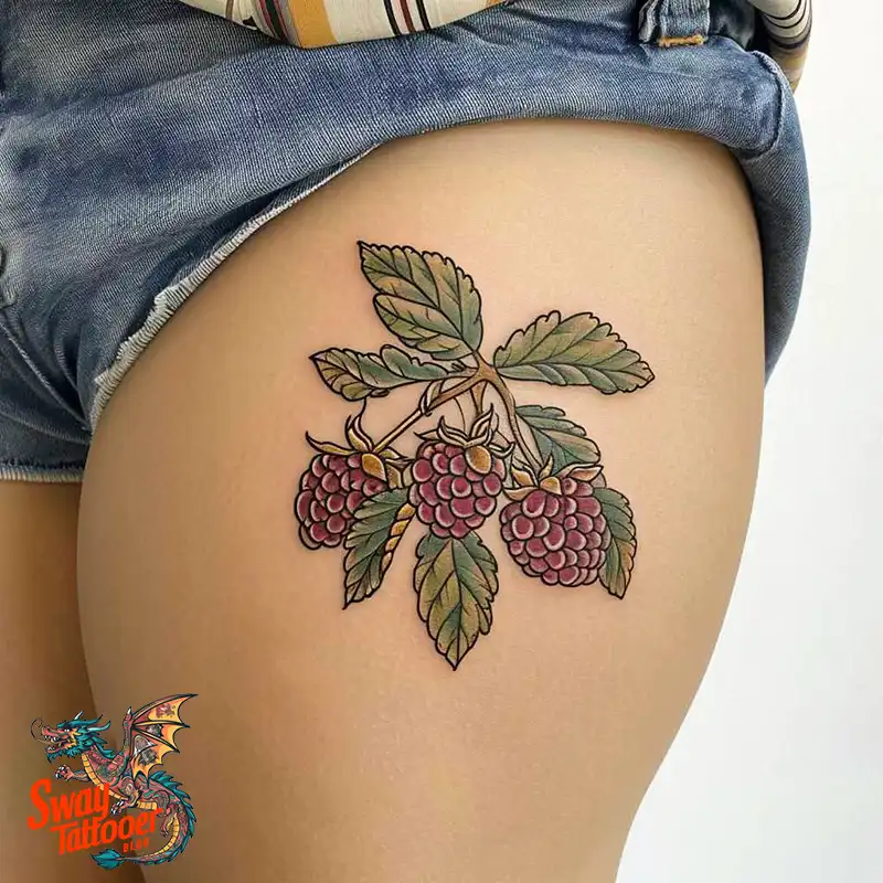 150 Raspberry Tattoo Ideas: Juicy Designs & Vibrant Meaning 99 raspberry 46