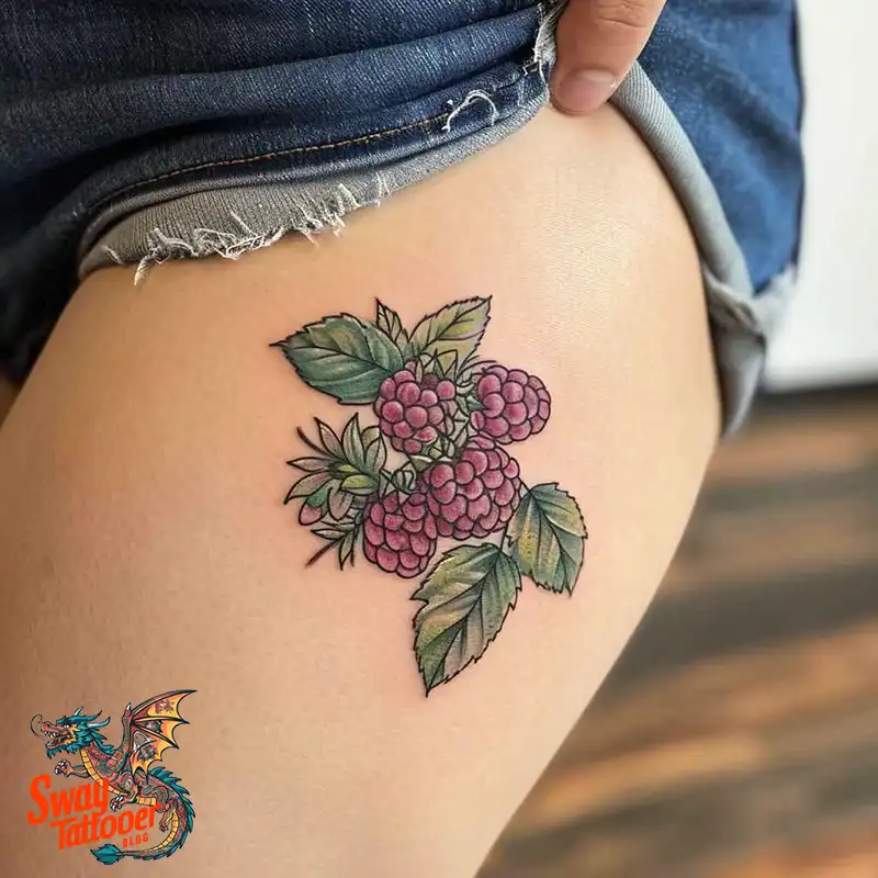 150 Raspberry Tattoo Ideas: Juicy Designs & Vibrant Meaning 91 raspberry tattoo