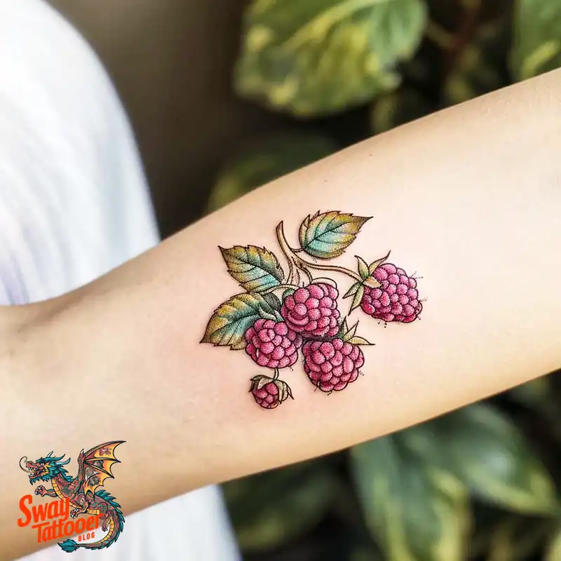 150 Raspberry Tattoo Ideas: Juicy Designs & Vibrant Meaning 88 raspberry tattoo