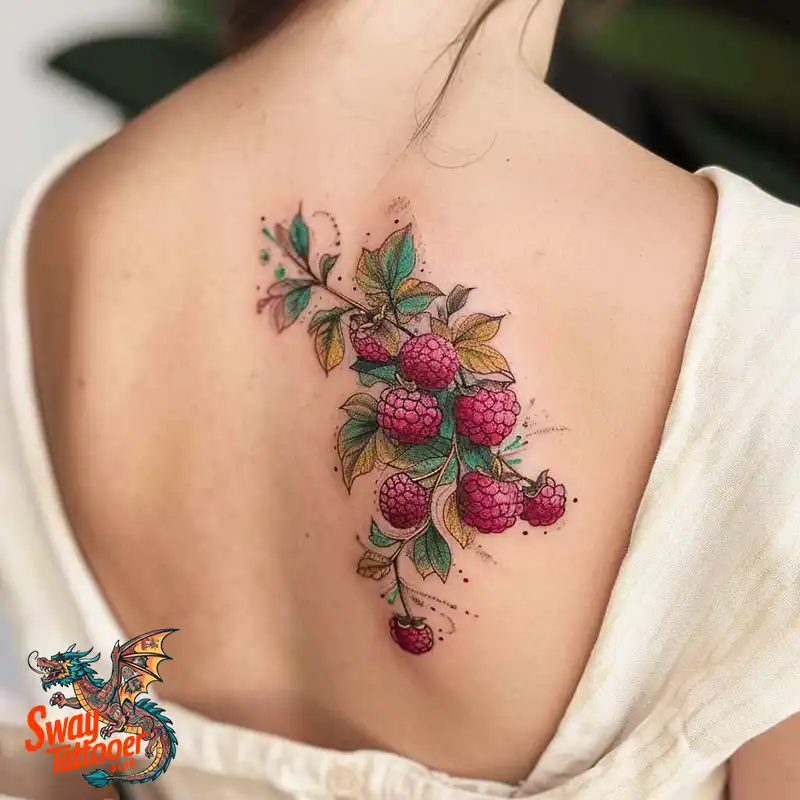150 Raspberry Tattoo Ideas: Juicy Designs & Vibrant Meaning 84 raspberry tattoo