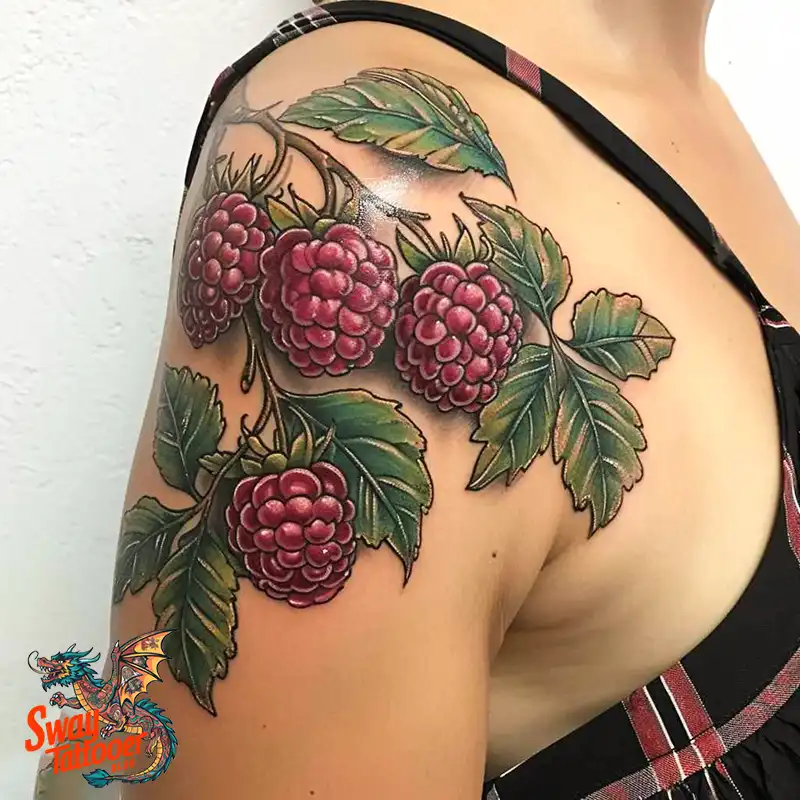 150 Raspberry Tattoo Ideas: Juicy Designs & Vibrant Meaning 83 raspberry tattoo