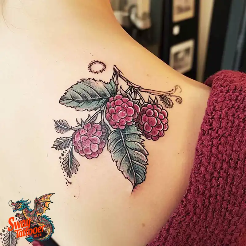 150 Raspberry Tattoo Ideas: Juicy Designs & Vibrant Meaning 82 raspberry tattoo