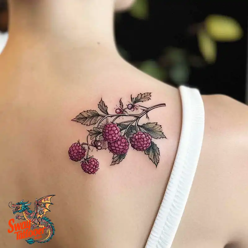 150 Raspberry Tattoo Ideas: Juicy Designs & Vibrant Meaning 81 raspberry tattoo