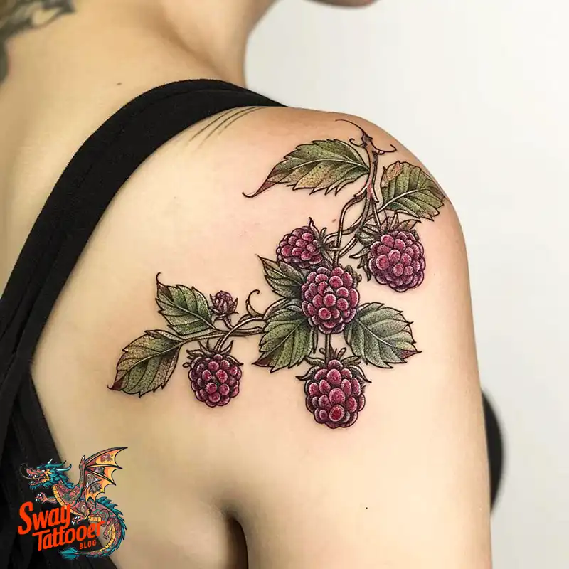 150 Raspberry Tattoo Ideas: Juicy Designs & Vibrant Meaning 128 raspberry tattoo