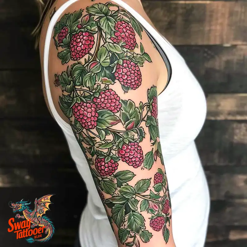 150 Raspberry Tattoo Ideas: Juicy Designs & Vibrant Meaning 73 raspberry tattoo