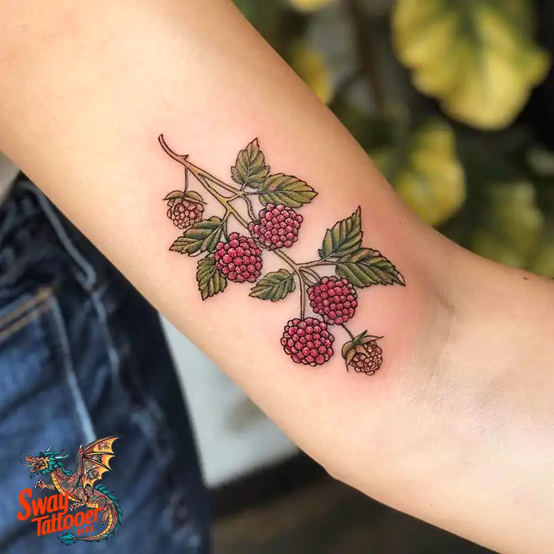 150 Raspberry Tattoo Ideas: Juicy Designs & Vibrant Meaning 65 raspberry tattoo