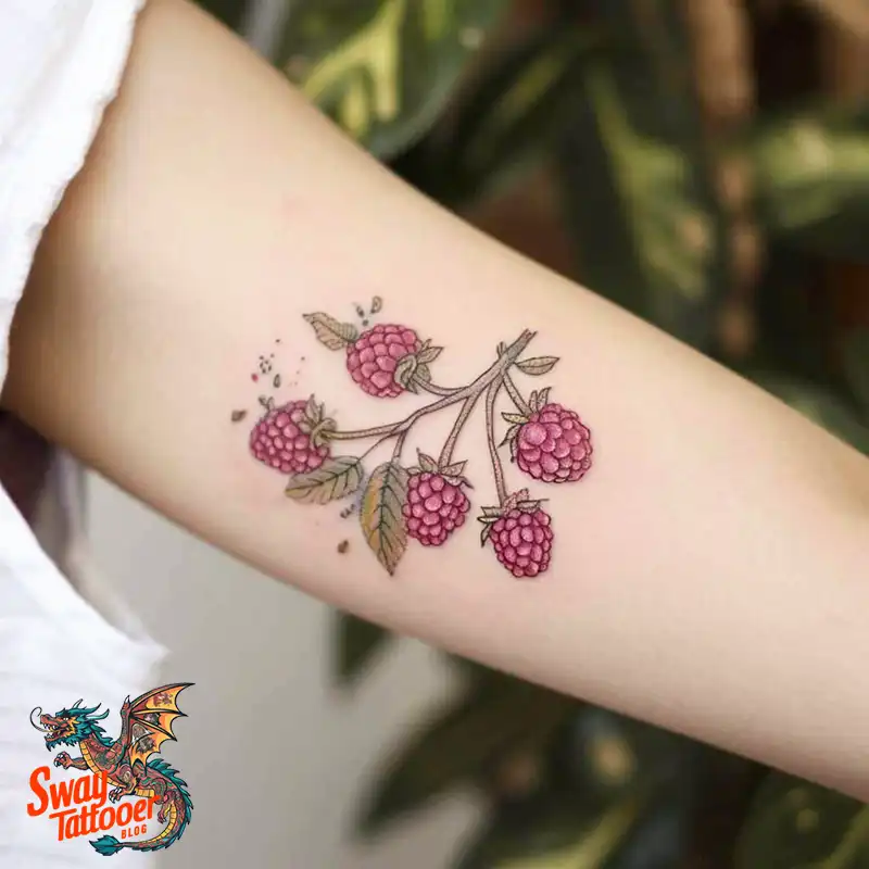 150 Raspberry Tattoo Ideas: Juicy Designs & Vibrant Meaning 62 raspberry tattoo