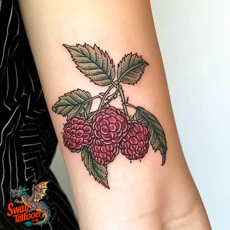 150 Raspberry Tattoo Ideas: Juicy Designs & Vibrant Meaning 58 raspberry tattoo