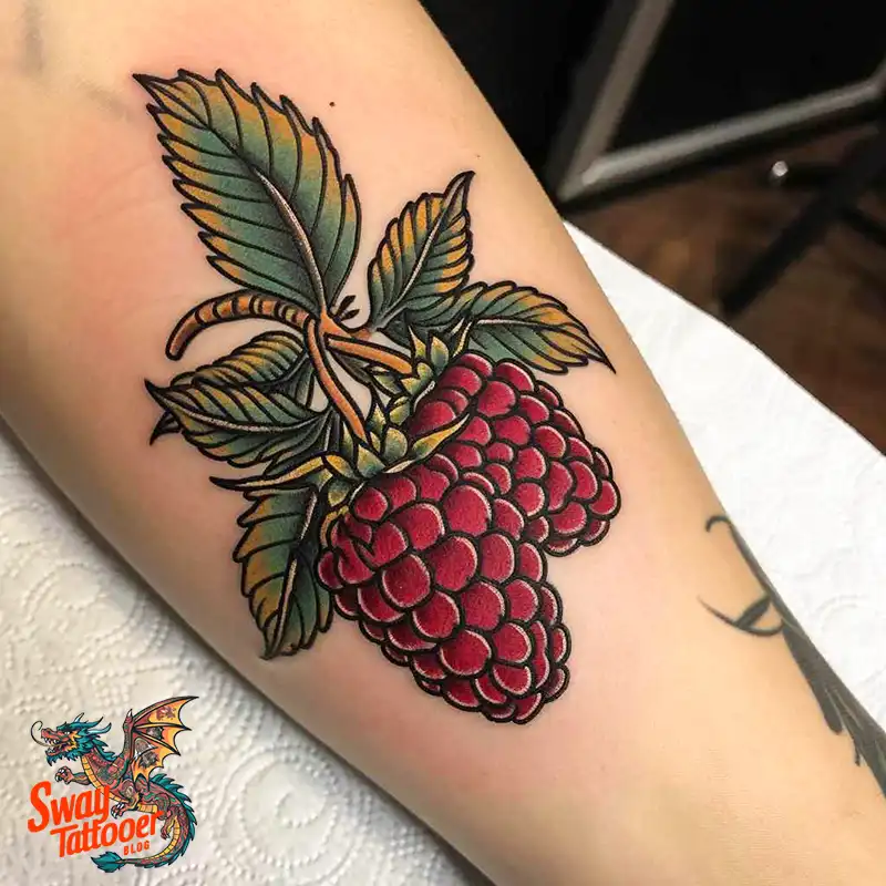 150 Raspberry Tattoo Ideas: Juicy Designs & Vibrant Meaning 57 raspberry tattoo