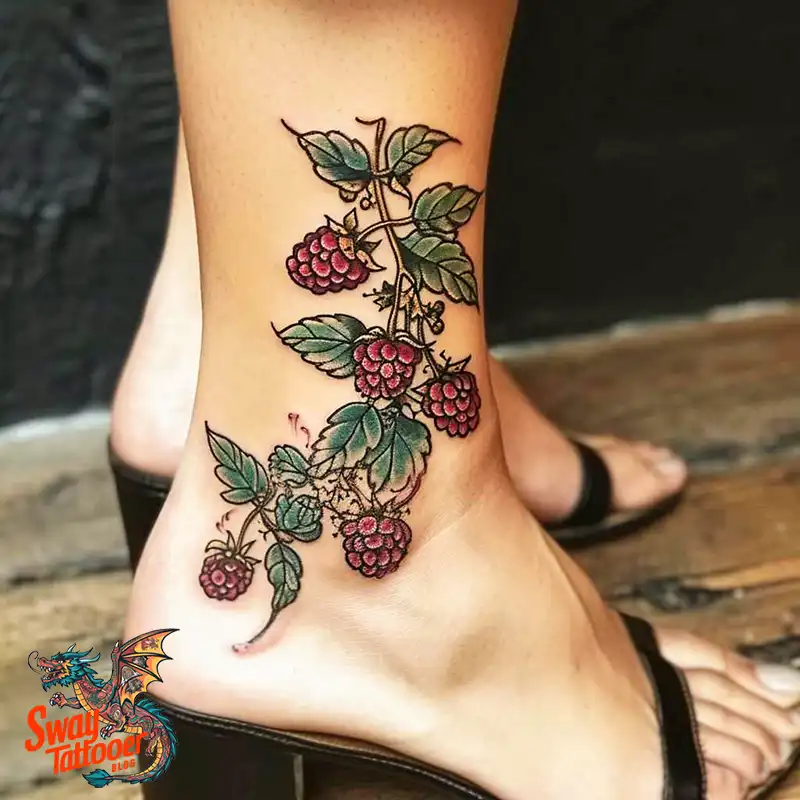 150 Raspberry Tattoo Ideas: Juicy Designs & Vibrant Meaning 53 raspberry tattoo