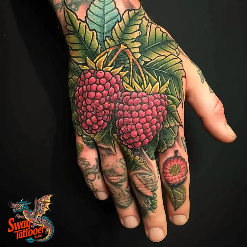 150 Raspberry Tattoo Ideas: Juicy Designs & Vibrant Meaning 52 raspberry tattoo