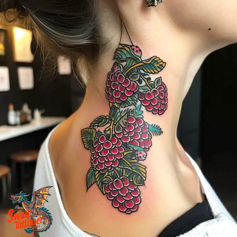 150 Raspberry Tattoo Ideas: Juicy Designs & Vibrant Meaning 48 raspberry tattoo