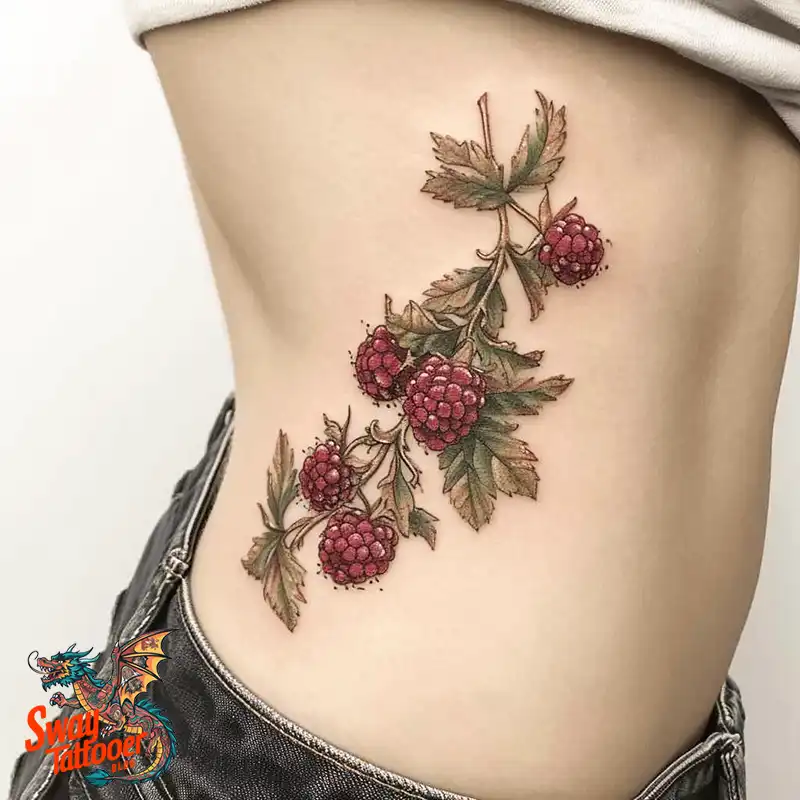 150 Raspberry Tattoo Ideas: Juicy Designs & Vibrant Meaning 46 raspberry 99