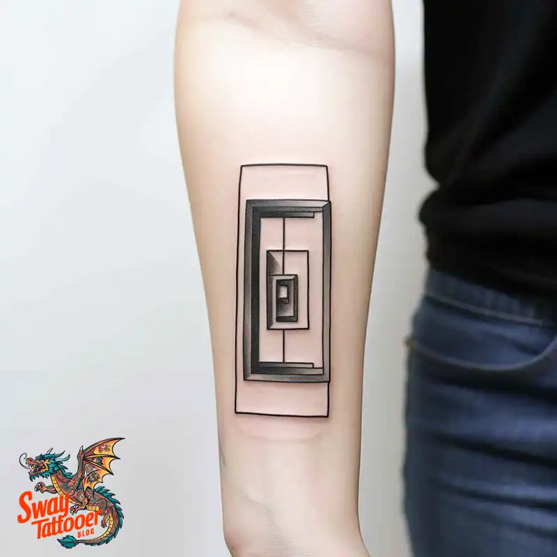 70 Rectangle Tattoo Ideas: Geometric Art & Bold Statement 57 rectangle tattoo