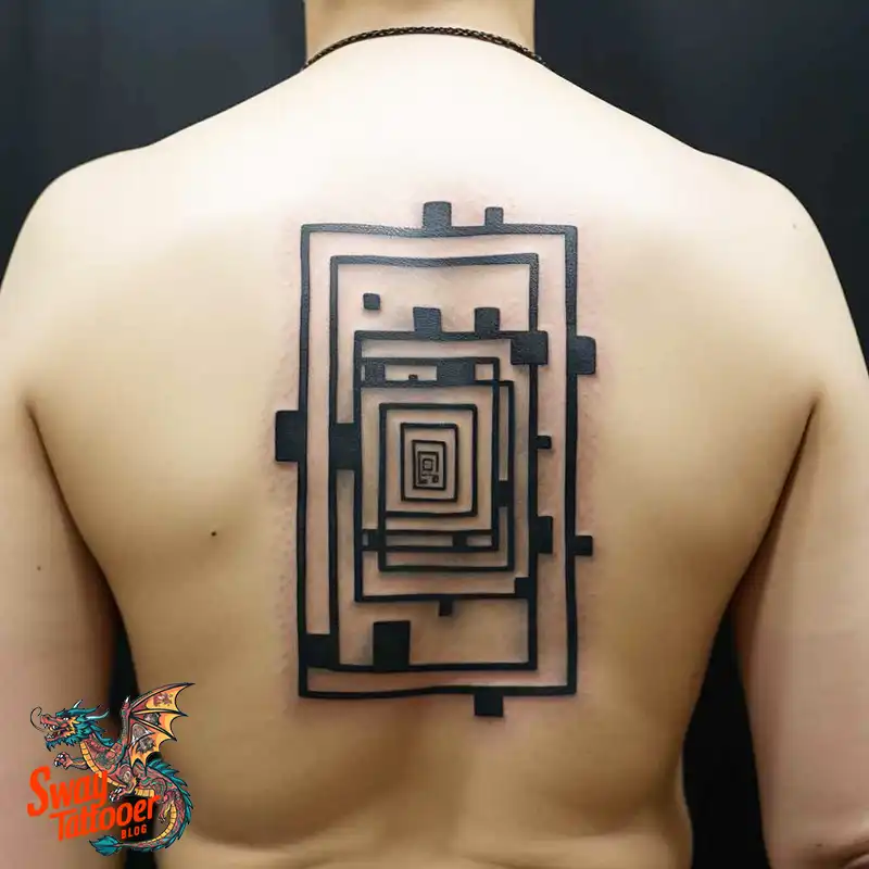 70 Rectangle Tattoo Ideas: Geometric Art & Bold Statement 52 rectangle tattoo