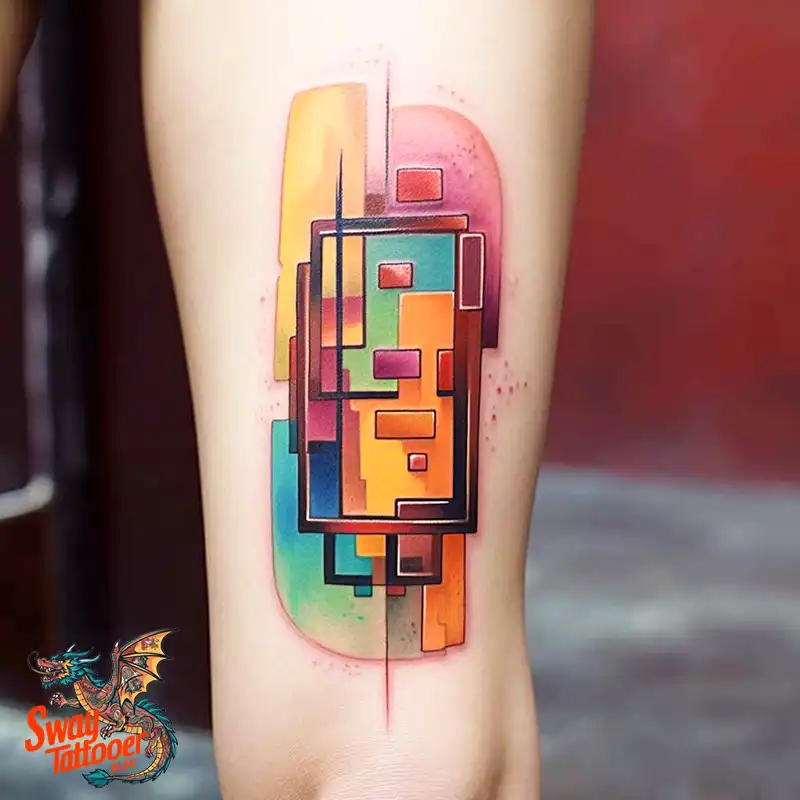 70 Rectangle Tattoo Ideas: Geometric Art & Bold Statement 62 rectangle tattoo