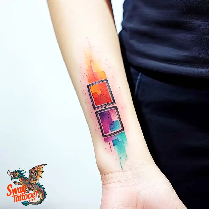 70 Rectangle Tattoo Ideas: Geometric Art & Bold Statement 61 rectangle tattoo
