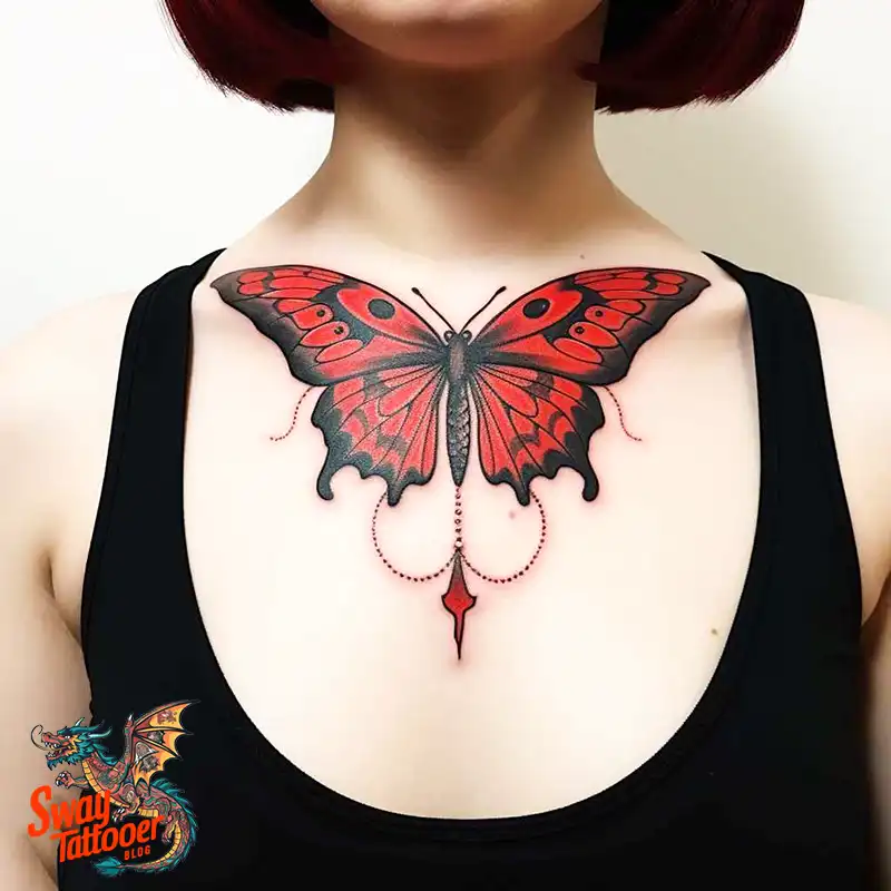 50 Red Butterfly Tattoo Design Ideas: Beauty & Symbolism 50 red butterfly tattoo