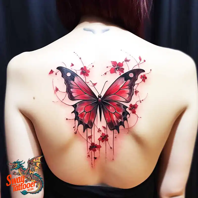 50 Red Butterfly Tattoo Design Ideas: Beauty & Symbolism 20 red butterfly tattoo